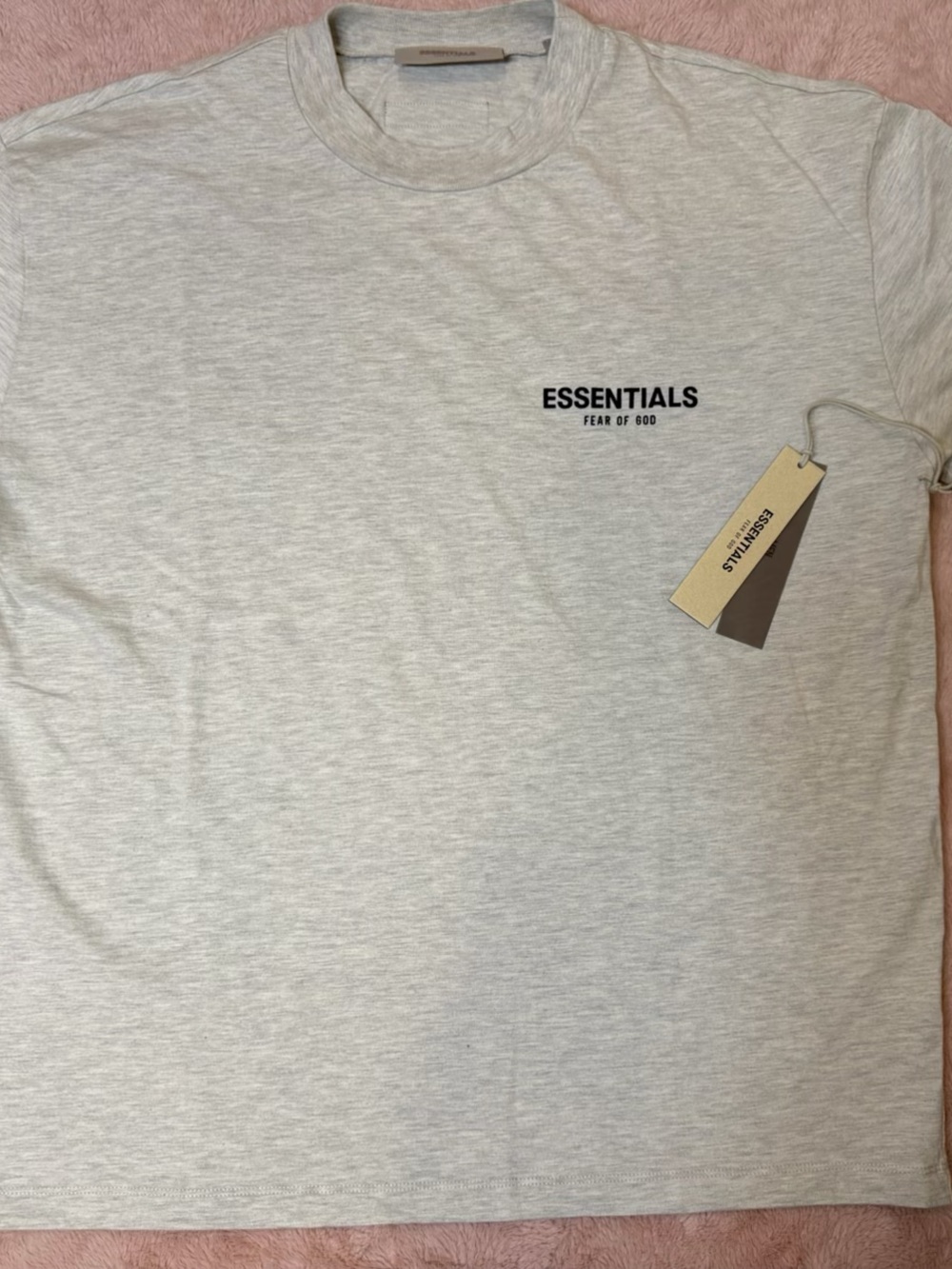Essentials Light Heather Gray Short Sleeve Tee